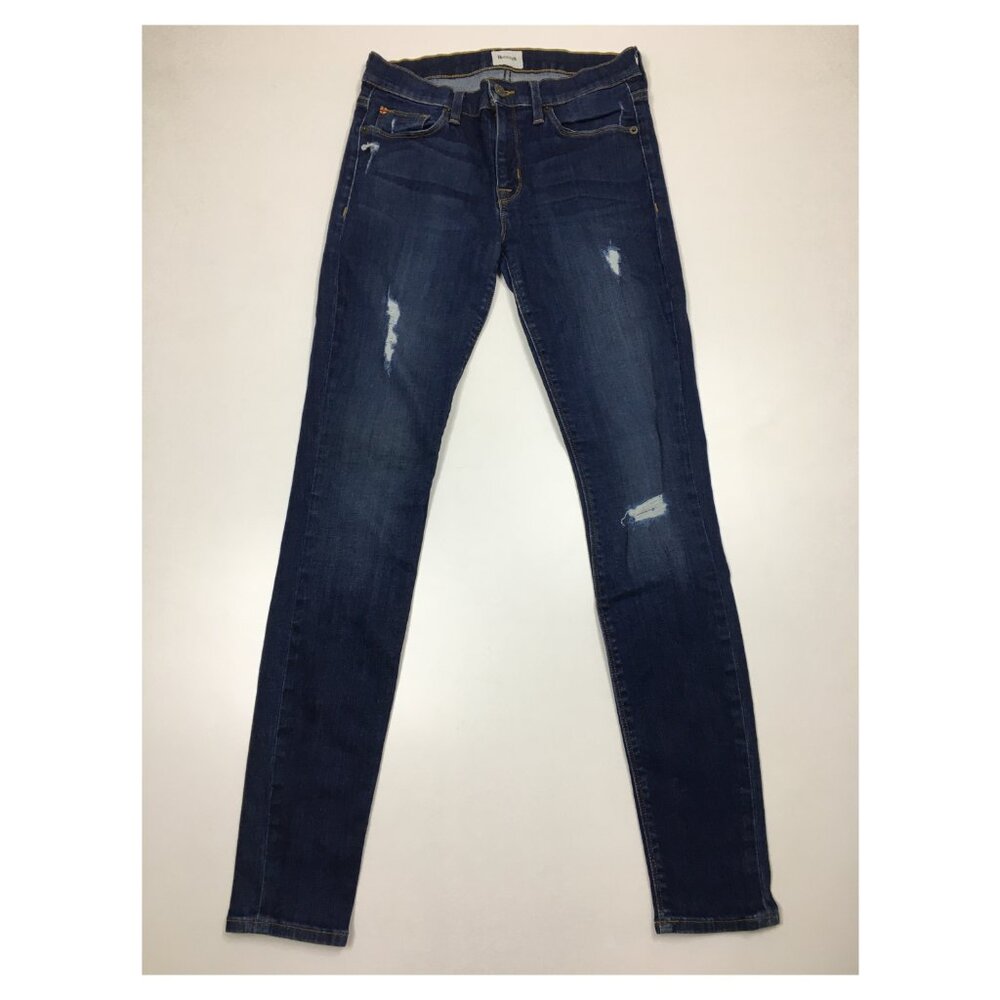 HUDSON Wapa Wash 5 Pocket Distressed NICO Mid-Rise Super Skinny Slim Fit Jeans